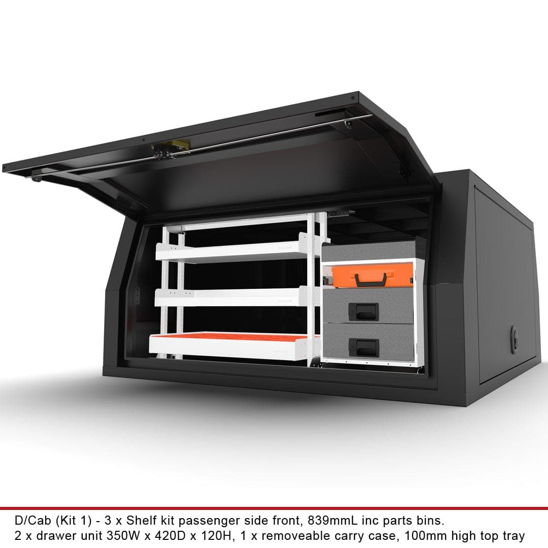 Dual Cab Canopy Internal Fit-Out Kit 1 - Australian-made Duratray tray body