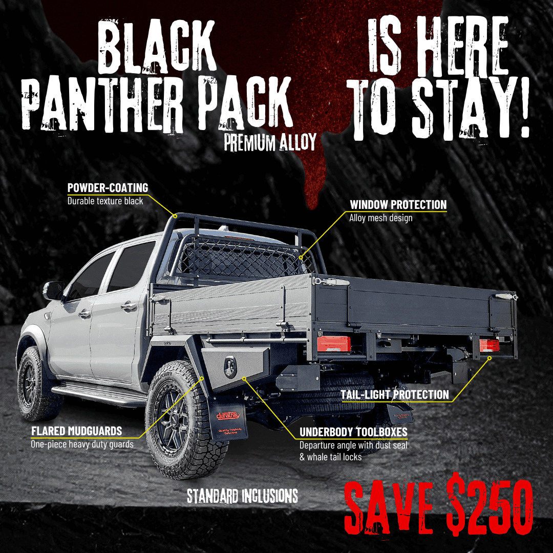 Black Panther Pack - IS HERE TO STAY! - Australian-made Duratray tray body