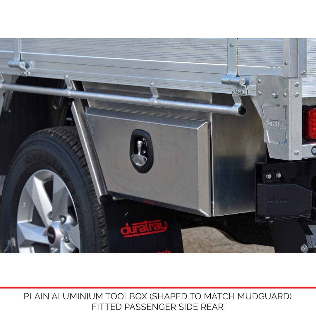 Under Body 680mm Toolboxes - Raw - Plain/Flat Finish - Australian-made Duratray tray body