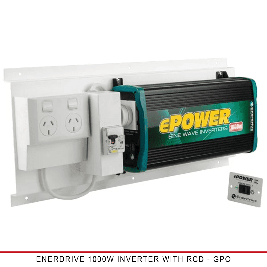 Enerdrive ePower 1000W Pure Sine Wave Inverter with RCD - GPO - Australian-made Duratray tray body