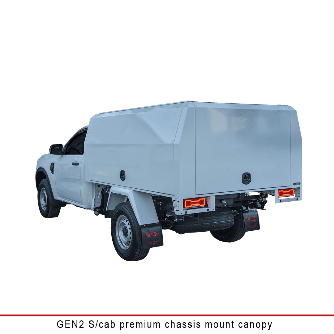 Gen2 Single Cab Chassis Mount Canopy - Australian-made Duratray tray body