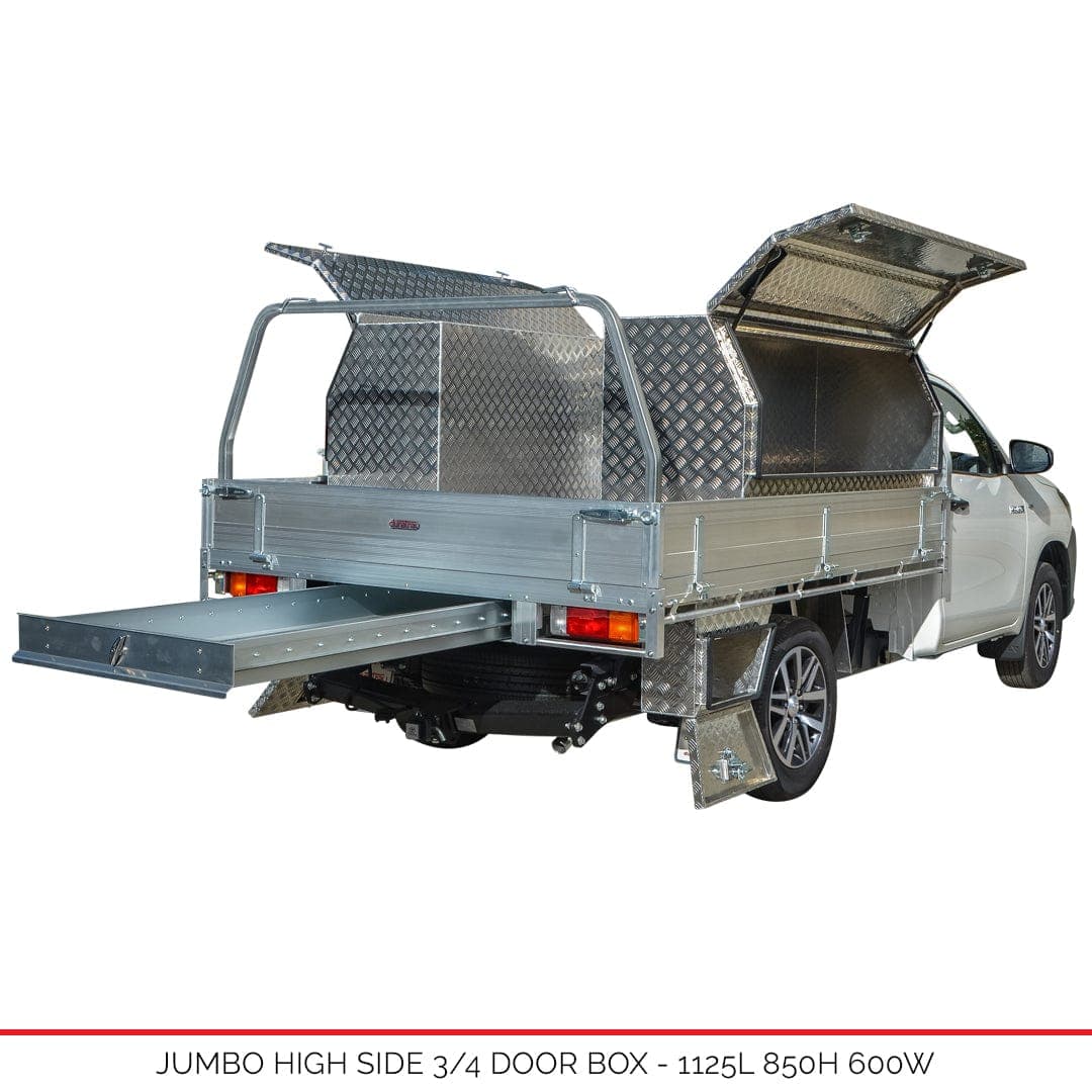 Jumbo Hide Side Boxes - Australian-made Duratray tray body