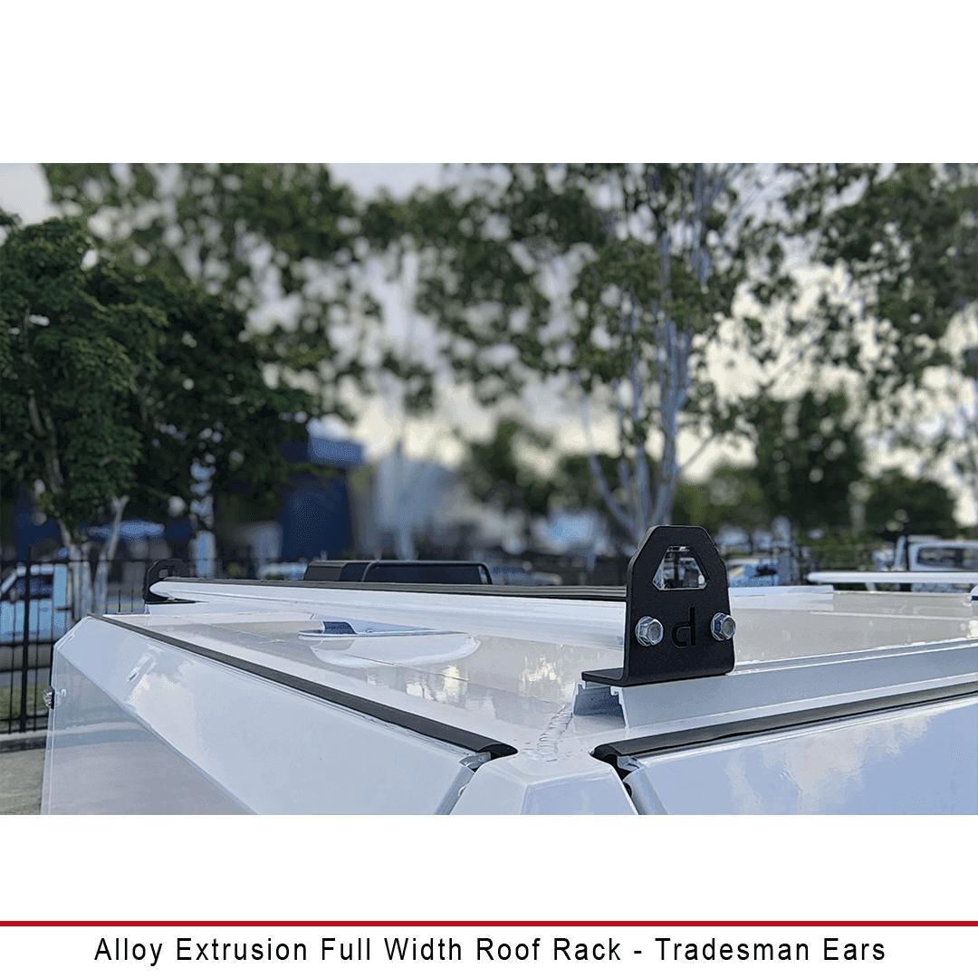Alloy Extrusion Full Width Roof Rack - Tradesman Ears - Australian-made Duratray tray body